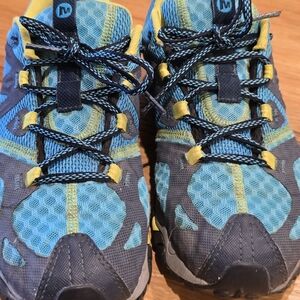 Merrell Blue and Yellow Athletic Shoes